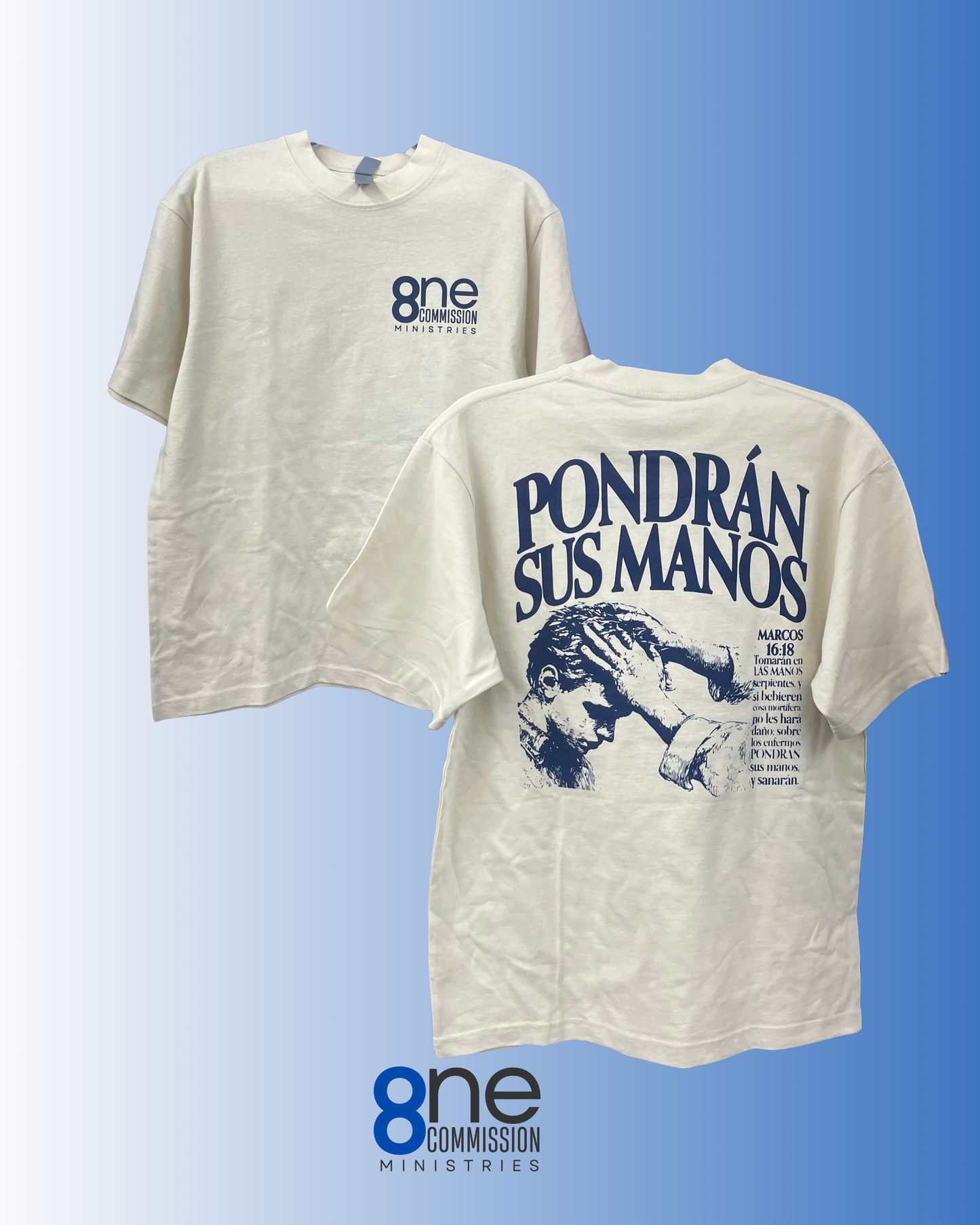 PONDRÁN SUS MANOS – Heavyweight Faith Tee